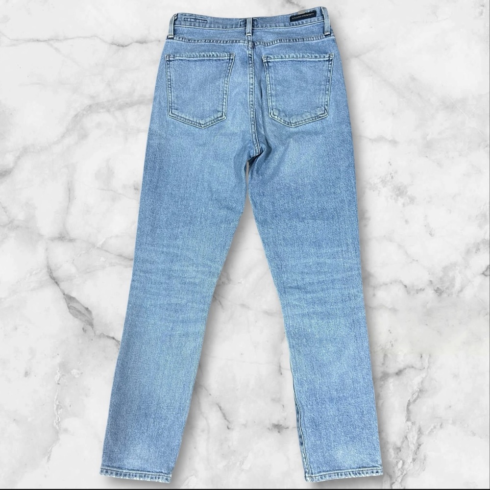 Citizens of Humanity Olivia‎ Crop High Rise Slim Jeans Renew Wash Blue Size 25 - Picture 5 of 12